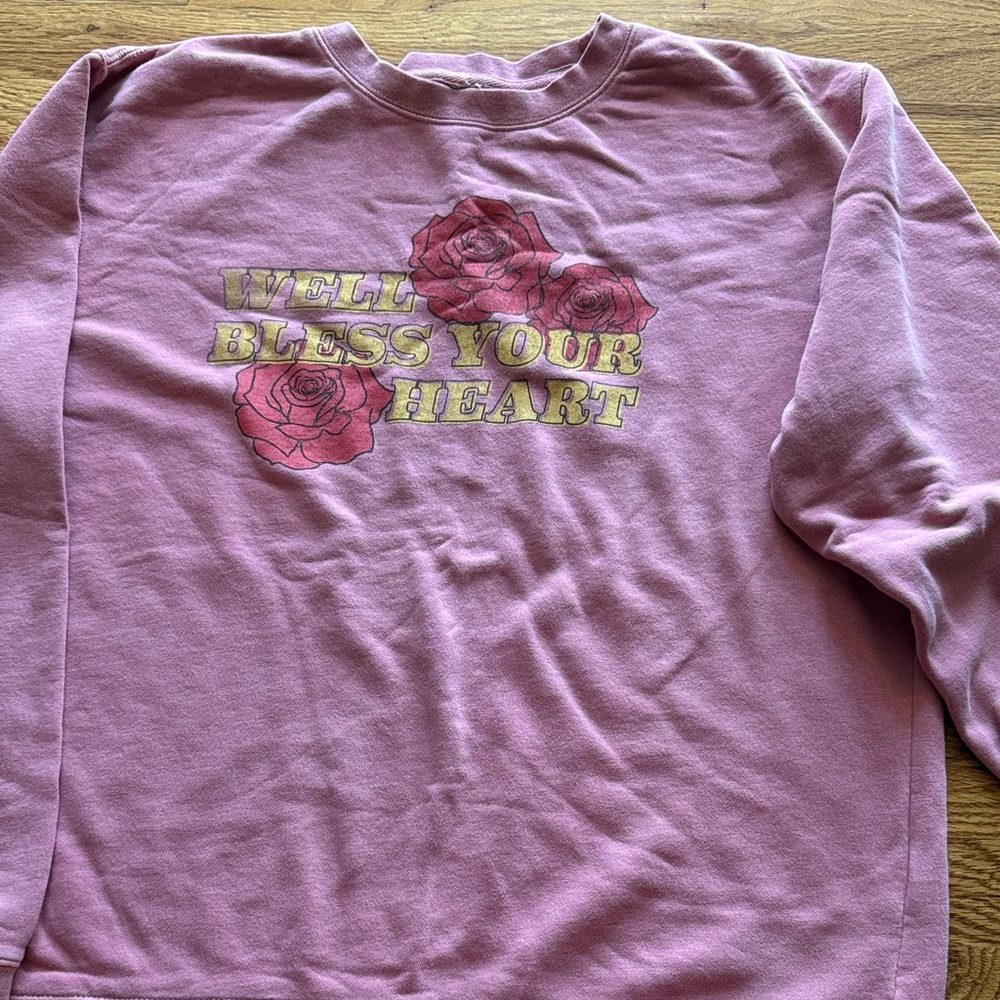 Women's Pink Graphic Sweatshirt